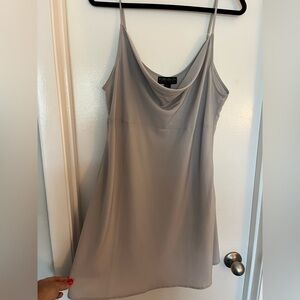 Forever 21 Gray Sleeveless Slip Dress